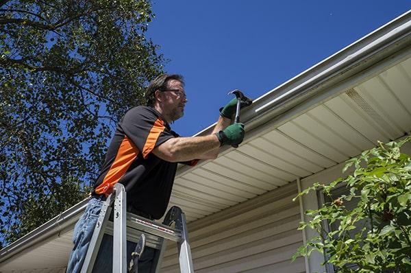 the time it takes to complete a gutter repair job depends on the extent of the damage and the size of the project